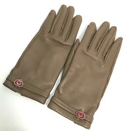 Luvas Hermès Heart Dream Love Marrom Taupe