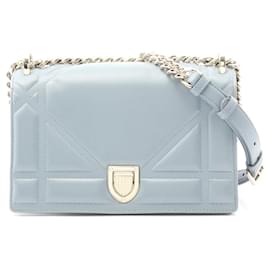 Dior-Dior Blue Small Calfskin Diorama Flap-Blue,Light blue
