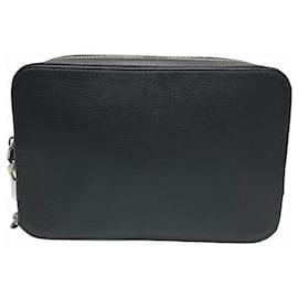 Prada-Prada VR0052 Travel Pouch Clutch Bag-Black