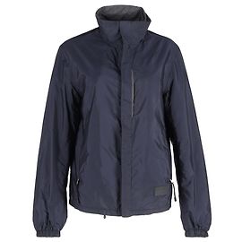 Prada Windbreaker-Jacke mit verstecktem Verschluss aus marineblauer Polyamid Blau Marineblau