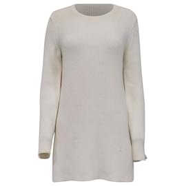 Der cremefarbene Kabelstrickpullover von The Row Weiß Roh