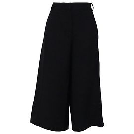Valentino Garavani  Valentino High-Waisted Culottes in Black Wool Black