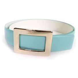 Leder Gürtel von Roger Vivier Blau