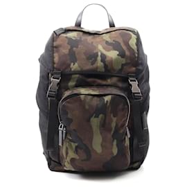 Prada-Prada Nylon TESSUTO CAMOUFLAG Backpack-Black