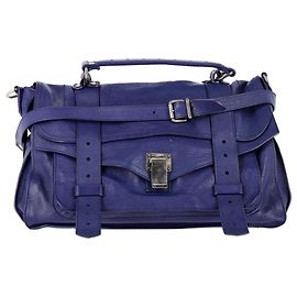 Borsa a tracolla PS1 Medium di Proenza Schouler in pelle blu navy Blu Blu navy