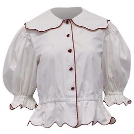 Blusa Romántica Marc Jacobs en Algodón Blanco Blanco Crudo
