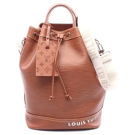 Sac à main Maxi Noé en cuir Epi Louis Vuitton Marron