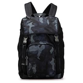 Prada-Prada 2VZ135 Leather Backpack-Black