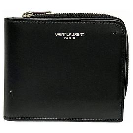Yves Saint Laurent Saint Laurent Leather Wallet Black