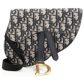 Dior Oblique Saddle Belt Bag Blue