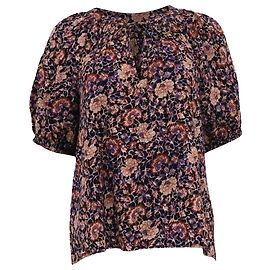 Blusa camponesa de mangas bufantes Ulla Johnson em algodão estampado floral Outro