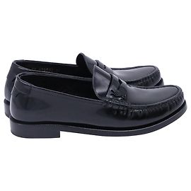 Saint Laurent Le Loafers en cuero de ternera negro Negro