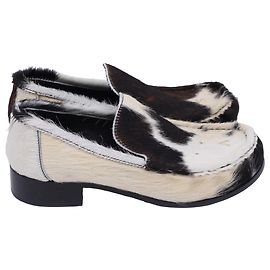 Mocassins Babi 35 em pelo de pônei multicolorido da Acne Studios Multicor