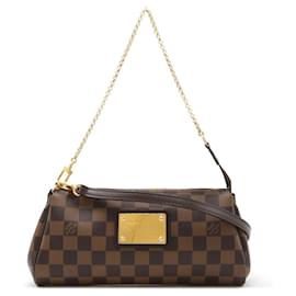 Louis Vuitton-Clutch Eva Damier Louis Vuitton-Marrom