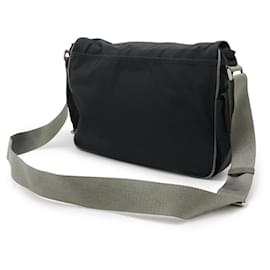 Prada-Prada Nylon Shoulder Messenger Bag Black-Black