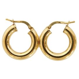 Orecchini Essenziali Bottega Veneta D'oro Metallico