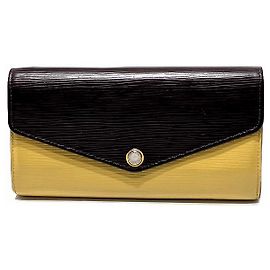 Carteira Longa Epi Sarah da Louis Vuitton Amarelo