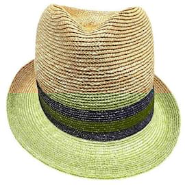 Gucci-Chapéu de palha Sheline da Gucci-Marrom,Bege