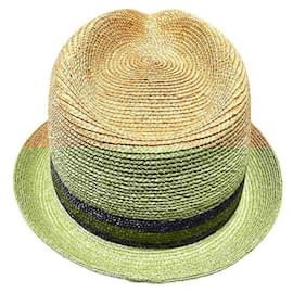 Gucci-Chapéu de palha Sheline da Gucci-Marrom,Bege