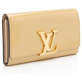 Louis Vuitton-Carteira Louise Neo Sobe em couro envernizado Louis Vuitton - LIQUIDAÇÃO FINAL-Marrom,Bege