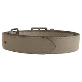 Hermès-Hermes Etrivière Togo Belt-Brown,Beige