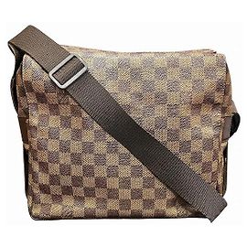 Bolsa de Ombro Naviglio Damier Louis Vuitton Marrom