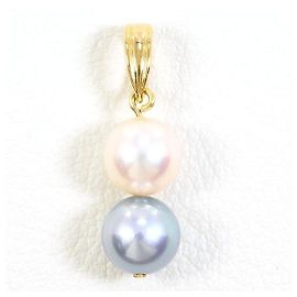 Pendentif en perle K18YG TASAKI Doré Métallisé