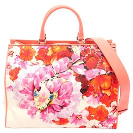 Bulgari Bolsa Tote de Lona e Couro Serpenti da Bvlgari Branco