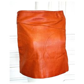 Ba&sh MISSY Lammlederrock S/M Cognac