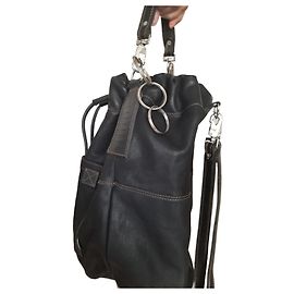 Autre Marque Rugby Leather Briefcase Dark Brown Dark brown