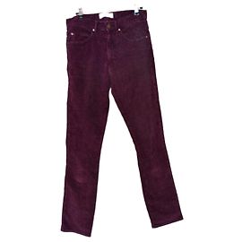 Ba&sh Samt Matte Damenhose TS/M Bordeaux
