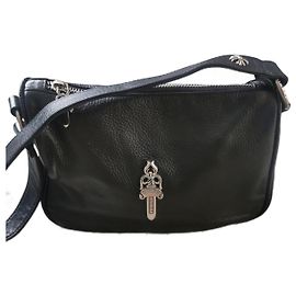 Borsa Chrome Hearts Chicken Nugget in pelle nera Nero