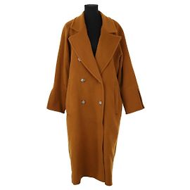 Margaux Lonnberg Brown wool coat Brown