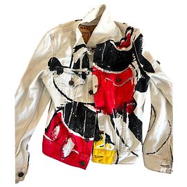 Marc Jacobs Jeansjacke in Weiß Weiß