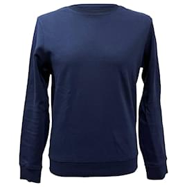 Autre Marque Pull A.P.C en coton bleu marine Bleu Bleu Marine