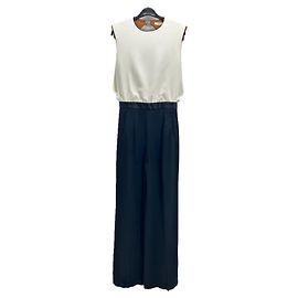 Céline Overall aus weißem Polyester Weiß