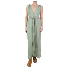 Autre Marque Robe verte à col halter - taille UK 8 Vert