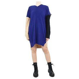 Loewe Vestido com mangas em bloco de cor azul - tamanho S Azul