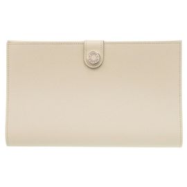 Cartera larga Hermès R.M.S. Tuttenman Evercolor Nata Blanco Beige