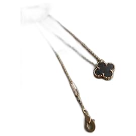Colar Van Cleef & Arpels Vintage Alhambra Madre-Pérola Antracite Cinza antracite