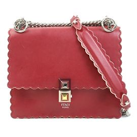 Bolso de Hombro Mini Canai de Fendi Roja