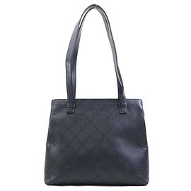 Borsa a spalla in pelle di vitello grana nera Chanel Nero