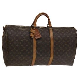 LOUIS VUITTON Monogram Keepall Bandouliere 60 Bolsa Boston M41412 LV Auth 133720 Monograma