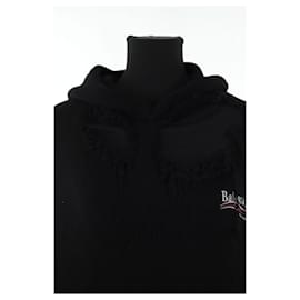 Balenciaga-Suéter de algodão preto-Preto