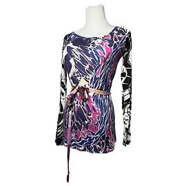 Robe en soie vintage Emilio Pucci 34XS Violet