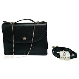 Sac en cuir serpent vintage Givenchy 2Way vert Vert