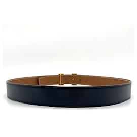Hermès-Hermès Constance Reversible Leather Belt-Brown,Black