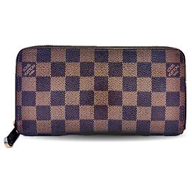 Louis Vuitton Damier Ebene Zippy Wallet Brown Damier ebene