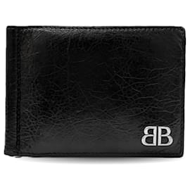 Balenciaga-Clip de dinheiro BB Monaco da Balenciaga-Preto