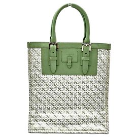 Bolsa Tote Loewe verde de couro e lona Verde